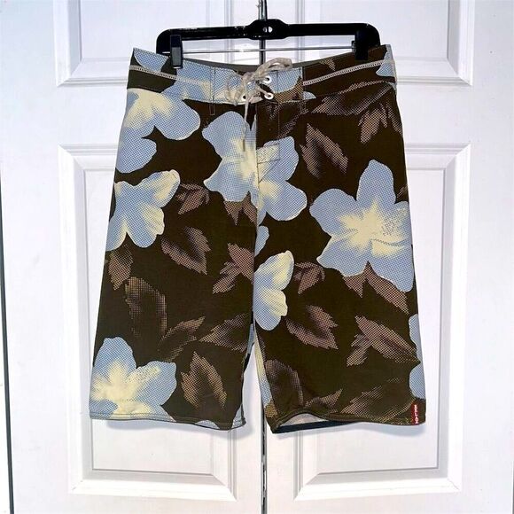 Tommy Bahama Other - Tommy Bahama Men's Board Shorts Swim Trunks Size 32 Brown Blue Floral